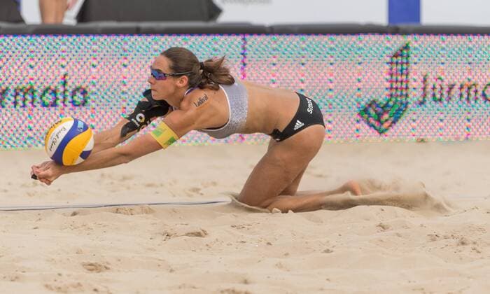 2017 CEV Beach volleyball Beachvolleyball European Championship EM Europameisterschaft Final Jurmala am 19.08.2017 Kira WALKENHORST (GER); 2017 CEV Beach Volleyball European Championship Final Jurmala am 19.08.2017, Jurmala (Lettland). xPWx