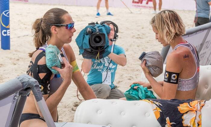 2017 CEV Beach volleyball Beachvolleyball European Championship EM Europameisterschaft Final Jurmala am 19.08.2017 Kira WALKENHORST, Laura LUDWIG (GER); 2017 CEV Beach Volleyball European Championship Final Jurmala am 19.08.2017, Jurmala (Lettland). xPWx