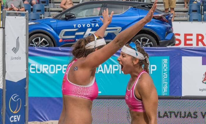 2017 CEV Beach volleyball Beachvolleyball European Championship EM Europameisterschaft Final Jurmala am 19.08.2017 Nadja GLENZKE (GER), Julia GROSSNER (GER); 2017 CEV Beach Volleyball European Championship Final Jurmala am 19.08.2017, Jurmala (Lettland). xPWx