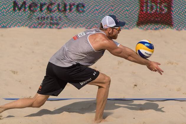 2017 CEV Beach volleyball Beachvolleyball European Championship EM Europameisterschaft Final Jurmala am 19.08.2017 Alexander BROUWER (NED); 2017 CEV Beach Volleyball European Championship Final Jurmala am 19.08.2017, Jurmala (Lettland). xPWx