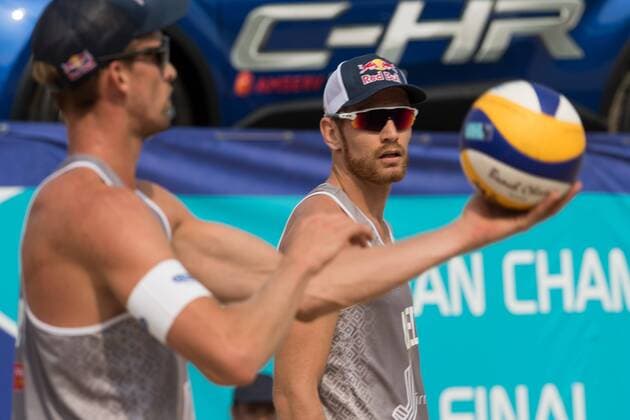 2017 CEV Beach volleyball Beachvolleyball European Championship EM Europameisterschaft Final Jurmala am 19.08.2017 Alexander BROUWER (NED), Robert MEEUWSEN (NED); 2017 CEV Beach Volleyball European Championship Final Jurmala am 19.08.2017, Jurmala (Lettland). xPWx