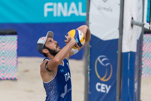 2017 CEV Beach volleyball Beachvolleyball European Championship EM Europameisterschaft Final Jurmala am 19.08.2017 Paolo NICOLAI (ITA); 2017 CEV Beach Volleyball European Championship Final Jurmala am 19.08.2017, Jurmala (Lettland). xPWx