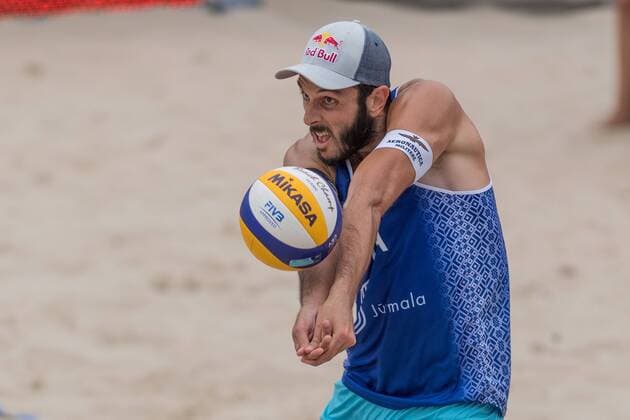 2017 CEV Beach volleyball Beachvolleyball European Championship EM Europameisterschaft Final Jurmala am 19.08.2017 Paolo NICOLAI (ITA); 2017 CEV Beach Volleyball European Championship Final Jurmala am 19.08.2017, Jurmala (Lettland). xPWx