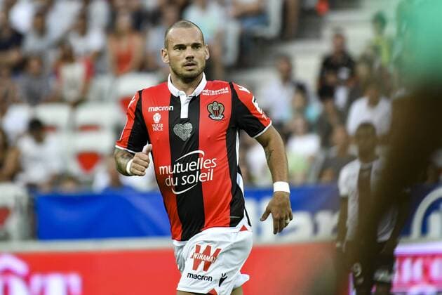 Wesley Sneijder (OGC Nice) FOOTBALL : OGC Nice vs Guingamp - Ligue 1 - Nice - 19 08 2017 NorbertScanella Panoramic 