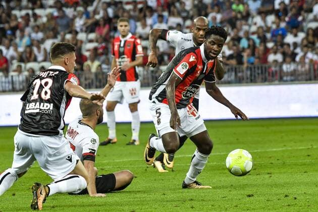 Adrien Tameze (OGC Nice) FOOTBALL : OGC Nice vs Guingamp - Ligue 1 - Nice - 19 08 2017 NorbertScanella Panoramic 