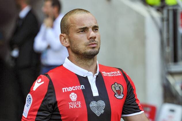 Wesley Sneijder (OGC Nice) FOOTBALL : OGC Nice vs Guingamp - Ligue 1 - Nice - 19 08 2017 NorbertScanella Panoramic 