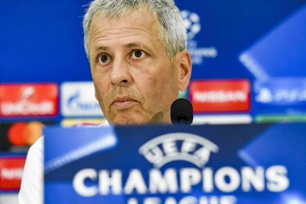 Fußball, CL Quali, OGC Nizza Pressekonferenz Lucien Favre (Entraineur de l OGC Nice) FOOTBALL : Entrainement OGC Nice avant Nice vs Naples - Nice - 21 08 2017 NorbertScanella Panoramic 