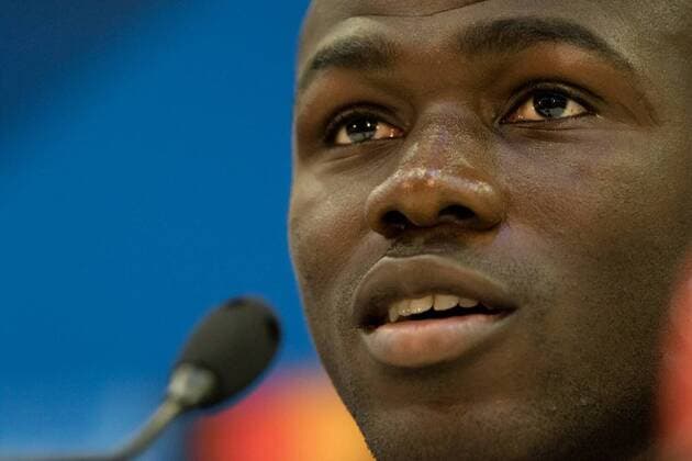 Fußball, CL Quali, SSC Neapel Pressekonferenz August 21, 2017 - Nice, France - Napoli s French defender Kalidou Koulibaly holds a press conference PK Pressekonferenz on August 21, 2017, at the Allianz Riviera stadium in Nice, southeastern France, on the eve of the UEFA Champions League play-off football match between Nice and Napoli. SSC Napoli press conference - UEFA Champions League Qualifying  - ZUMAn230 20170821_zaa_n230_246 Copyright: xPaoloxManzox