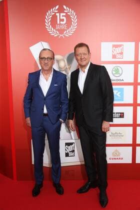 Gastgeber Alfred Draxler und Hans Hamer Verleihung des Bild Award in der Fischauktionshalle Große Elbstraße in Hamburg am 21.8.2017