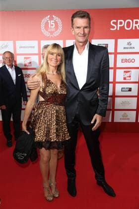 Schwimmer Michael Groß mit Ehefrau Ilona Verleihung des Bild Award in der Fischauktionshalle Große Elbstraße in Hamburg am 21.8.2017
