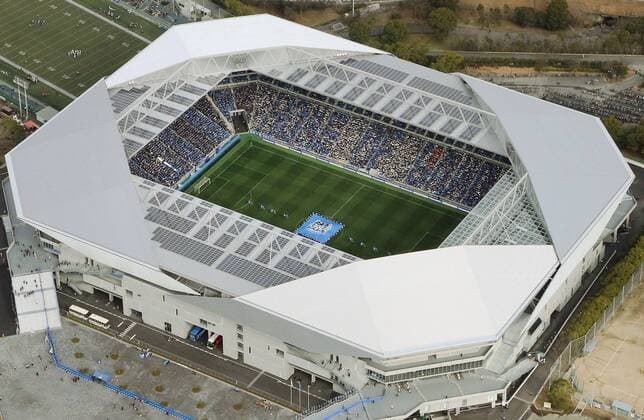 Suica City seeks stadium naming rights partner File photo taken in February 2017 shows Suita City Football Stadium, home to J-League soccer team Gamba Osaka. It was reported on Aug. 22 that the municipal government of Suita, western Japan, will seek a company that wishes to take up a naming rights sponsorship deal. The partnership will run for five years from Jan. 1, 2018. 