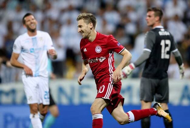 PXL_UEFA Champions League play-off, 2nd leg, HNK Rijeka v- FC Olympiacos 22.08.2017., HNK Rijeka Stadium, Rijeka, Croatia - UEFA Champions League play-off, 2nd leg, HNK Rijeka v- FC Olympiacos. Marko Marin.  IgorxKralj PIXSELL