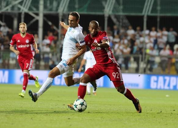 PXL_UEFA Champions League play-off, 2nd leg, HNK Rijeka - FC Olympiacos 22.08.2017., HNK Rijeka Stadium, Rijeka, Croatia - UEFA Champions League play-off, 2nd leg, HNK Rijeka - FC Olympiacos.. Seba.  GoranxKovacic PIXSELL