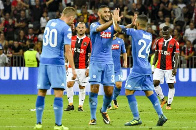 Fußball, CL Quali, OGC Nizza - SSC Neapel Joie Naples - Deception Wesley Sneijder (OGC Nice) FOOTBALL : Nice vs Naples - Ligue des Champions - Barrage Match Retour - Nice - 22 08 2017 NorbertScanella Panoramic 