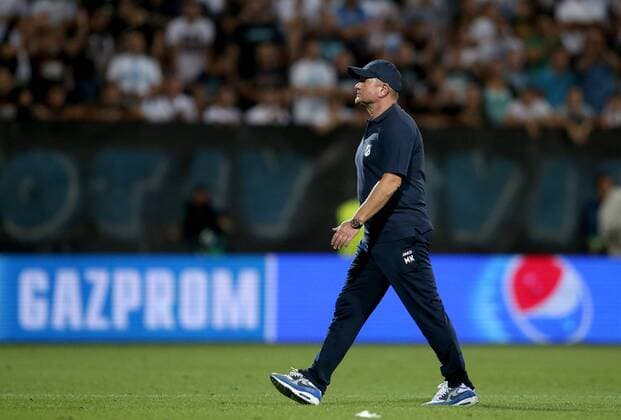PXL_UEFA Champions League play-off, 2nd leg, HNK Rijeka - FC Olympiacos 22.08.2017., HNK Rijeka Stadium, Rijeka, Croatia - UEFA Champions League play-off, 2nd leg, HNK Rijeka - FC Olympiacos. Matjaz Kek, coach of Rijeka  IgorxKralj PIXSELL