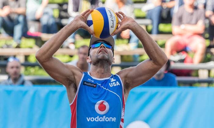 Swatch Beach volleyball Beachvolleyball FIVB World Tour Finals Hamburg am 23.08.2017 Philip Dalhausser (USA); swatch FIVB Beach Volleyball World Tour Finals Hamburg am 23.08.2017, Tennisstadion Am Rothenbaum Hamburg. xPWx