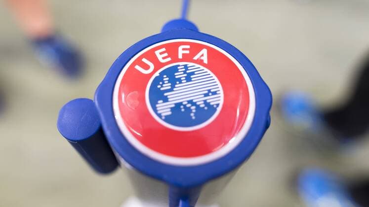 Sinsheim, GER - August 15, CLQ, TSG Hoffenheim - FC Liverpool, Rhein-Neckar-Arena . Im Bild: Feature UEFA Champions League Symbol .