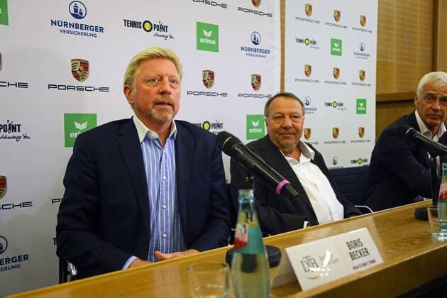 Boris Becker (Head of Men s Tennis) bei der Pressekonferenz - 23.08.2017: DTB stellt Boris Becker als Head of men s Tennis vor, Plenarsaal Römer
