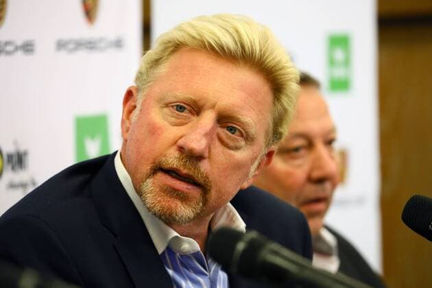 Boris Becker (Head of Men s Tennis) bei der Pressekonferenz - 23.08.2017: DTB stellt Boris Becker als Head of men s Tennis vor, Plenarsaal Römer