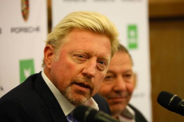 Boris Becker (Head of Men s Tennis) bei der Pressekonferenz - 23.08.2017: DTB stellt Boris Becker als Head of men s Tennis vor, Plenarsaal Römer