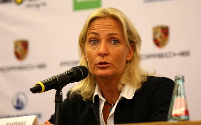 23.08.2017 xcex Deutschland, Frankfurt am Main Pressekonferenz im Römer Deutscher Tennisbund Barbara Rittner wird HEad of Womens Tennis beim DTB Bild zeigt: Barbara Rittner