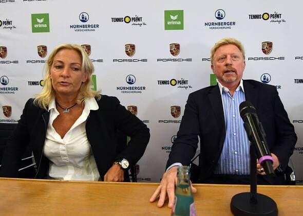 23.08.2017, xjhx, Tennis, Pressekonferenz mit Boris Becker und Barbara Rittner, emspor, v.l. Barbara Rittner (Head of Womans Tennis DTB), Boris Becker (Head of Mens Tennis DTB) Frankfurt am Main