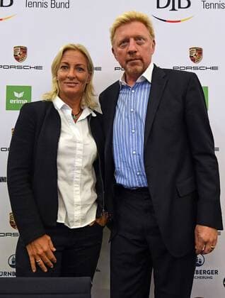 23.08.2017, xjhx, Tennis, Pressekonferenz mit Boris Becker und Barbara Rittner, emspor, v.l. Barbara Rittner (Head of Womans Tennis DTB), Boris Becker (Head of Mens Tennis DTB) Frankfurt am Main