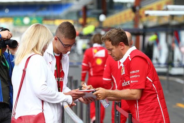 24.08.2017 - Sebastian Vettel (GER) Scuderia Ferrari SF70H Belgian Grand Prix, Spa-Francorchamps 24 - 27 August 2017 24.08.2017 - Sebastian Vettel (GER) Scuderia Ferrari SF70H 