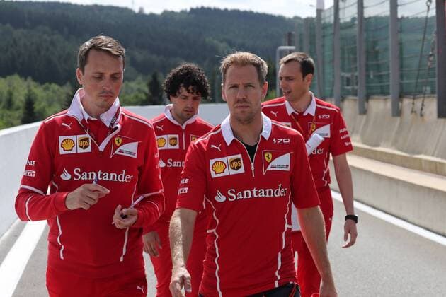 24.08.2017 - Sebastian Vettel (GER) Scuderia Ferrari SF70H Belgian Grand Prix, Spa-Francorchamps 24 - 27 August 2017 24.08.2017 - Sebastian Vettel (GER) Scuderia Ferrari SF70H 
