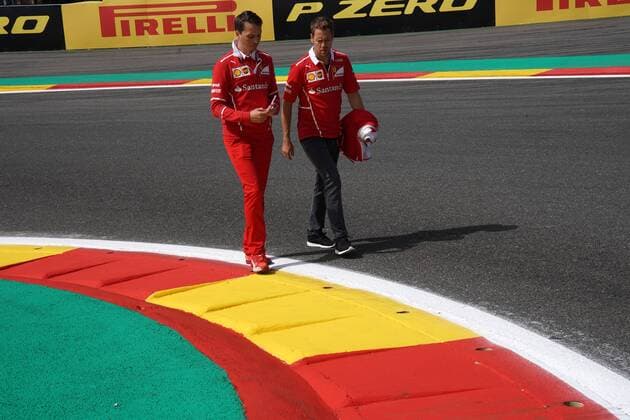 24.08.2017 - Sebastian Vettel (GER) Scuderia Ferrari SF70H Belgian Grand Prix, Spa-Francorchamps 24 - 27 August 2017 24.08.2017 - Sebastian Vettel (GER) Scuderia Ferrari SF70H 