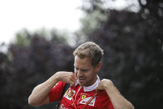 August 24, 2017 - Francorchamps, Belgium - SEBASTIAN VETTEL of Germany and Scuderia Ferrari is seen during preparations of the 2017 Formula 1 Belgian Grand Prix in Francorchamps, Belgium. F1 2017 - Belgian Grand Prix - Preparations - ZUMAg147 20170824_zap_g147_005 Copyright: xJamesxGasperottix
