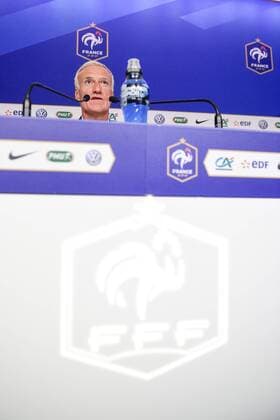 Didier Deschamps - selectionneur (France) FOOTBALL : Conference de presse de Didier Deschamps - siege FFF - 24 08 2017 JBAutissier Panoramic 