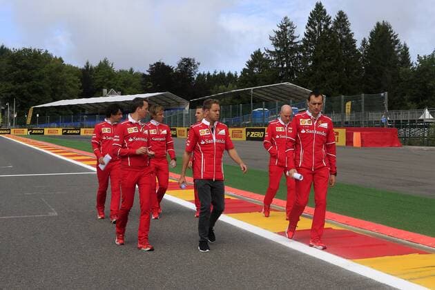 24.08.2017 - Sebastian Vettel (GER) Scuderia Ferrari SF70H Belgian Grand Prix, Spa-Francorchamps 24 - 27 August 2017 24.08.2017 - Sebastian Vettel (GER) Scuderia Ferrari SF70H 