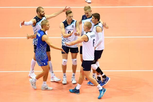 2017.08.24 Ergo Arena Gdansk Siatkowka mezczyzn Mistrzostwa Europy w siatkowce Lotto Eurovolley Poland 2017 Finlandia - Estonia N z Elviss Krastins Foto Piotr Matusewicz PressFocus NEWSPIX.PL 2017.08.24 Gdansk Volleyball Lotto Eurovolley Poland 2017 Finland - Estonia Elviss Krastins Credit: Piotr Matusewicz PressFocus --- Newspix.pl  20170824_PF_PM013