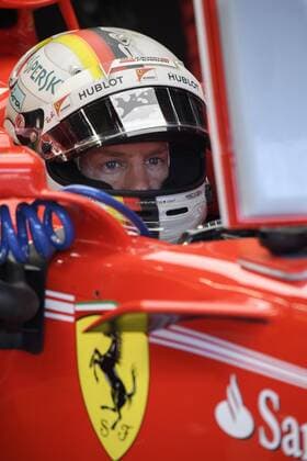 Ferrari s German driver Sebastian Vettel pictured during the free practice for the Grand Prix F1 of Belgium race, in Spa-Francorchamps, Friday 25 August 2017. The Spa-Francorchamps Formula One Grand Prix takes place this weekend, from August 25th to August 27th. NICOLASxLAMBERT  x05152068x