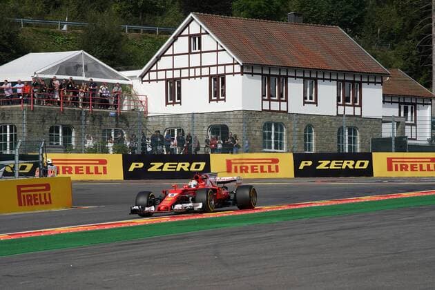 25.08.2017 - Free Practice 1, Sebastian Vettel (GER) Scuderia Ferrari SF70H Belgian Grand Prix, Spa-Francorchamps 24 - 27 August 2017 25.08.2017 - Free Practice 1, Sebastian Vettel (GER) Scuderia Ferrari SF70H 