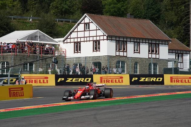 25.08.2017 - Free Practice 1, Kimi Raikkonen (FIN) Scuderia Ferrari SF70H Belgian Grand Prix, Spa-Francorchamps 24 - 27 August 2017 25.08.2017 - Free Practice 1, Kimi Raikkonen (FIN) Scuderia Ferrari SF70H 