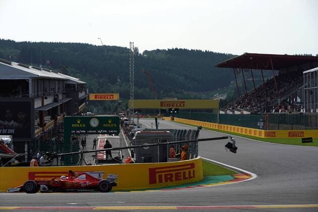 25.08.2017 - Free Practice 1, Sebastian Vettel (GER) Scuderia Ferrari SF70H Belgian Grand Prix, Spa-Francorchamps 24 - 27 August 2017 25.08.2017 - Free Practice 1, Sebastian Vettel (GER) Scuderia Ferrari SF70H 