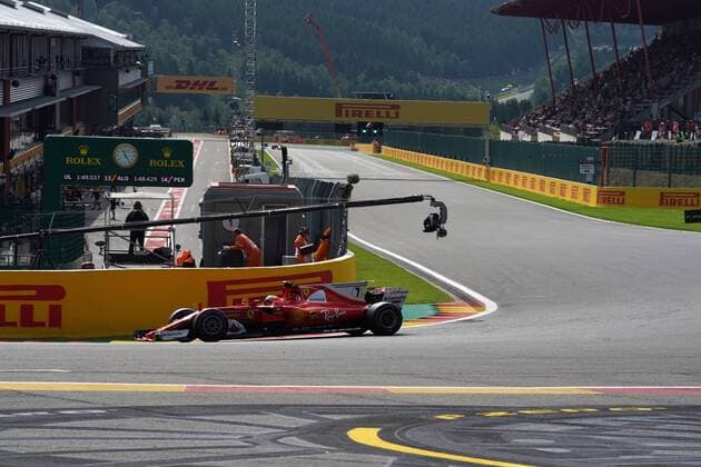 25.08.2017 - Free Practice 1, Kimi Raikkonen (FIN) Scuderia Ferrari SF70H Belgian Grand Prix, Spa-Francorchamps 24 - 27 August 2017 25.08.2017 - Free Practice 1, Kimi Raikkonen (FIN) Scuderia Ferrari SF70H 