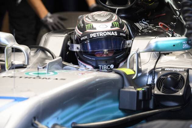 Mercedes Finnish driver Valtteri Bottas pictured during the free practice for the Grand Prix F1 of Belgium race, in Spa-Francorchamps, Friday 25 August 2017. The Spa-Francorchamps Formula One Grand Prix takes place this weekend, from August 25th to August 27th. NICOLASxLAMBERT  x05152085x