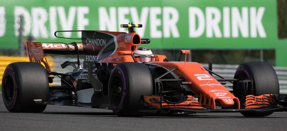 McLaren s Belgian driver Stoffel Vandoorne pictured during the free practice for the Grand Prix F1 of Belgium race, in Spa-Francorchamps, Friday 25 August 2017. The Spa-Francorchamps Formula One Grand Prix takes place this weekend, from August 25th to August 27th. BENOITxDOPPAGNE  x05152126x