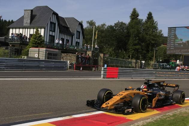 25.08.2017 - Free Practice 1, Nico Hulkenberg (GER) Renault F1 Team RS17 Belgian Grand Prix, Spa-Francorchamps 24 - 27 August 2017 25.08.2017 - Free Practice 1, Nico Hulkenberg (GER) Renault Sport F1 Team RS17 
