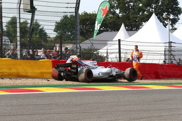 Der beschaedigte Williams von Felipe Massa (Williams Martini Racing), Grosser Preis von Belgien 2017, Rennen, Motorsport, Formel 1, 25.08.2017, Spa Franchorchamps Copyright: xEibner-Pressefoto AlexanderxNeisx EP_ANS