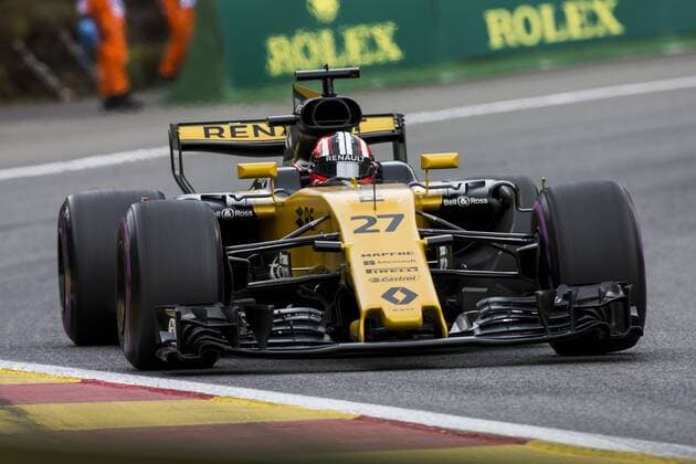 August 25, 2017 - Spa, Belgium - 27 HULKENBERG Nico from Germany of team Renault F1 team during the Formula One Belgian Grand Prix at Circuit de Spa-Francorchamps on August 25, 2017 in Spa, Belgium. F1 Grand Prix of Belgium - Practice  - ZUMAn230 20170825_zaa_n230_177 Copyright: xXavierxBonillax