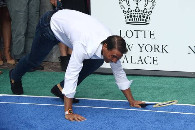 August 24, 2017 - New York, New York, U.S. - Tennis star RAFAEL NADAL attends the Lotte New York Palace Invitational Badminton Battle held at the Lotte New York Palace. Lotte New York Palace Invitational - ZUMAk03_ 79888280st Copyright: xNancyxKaszermanx