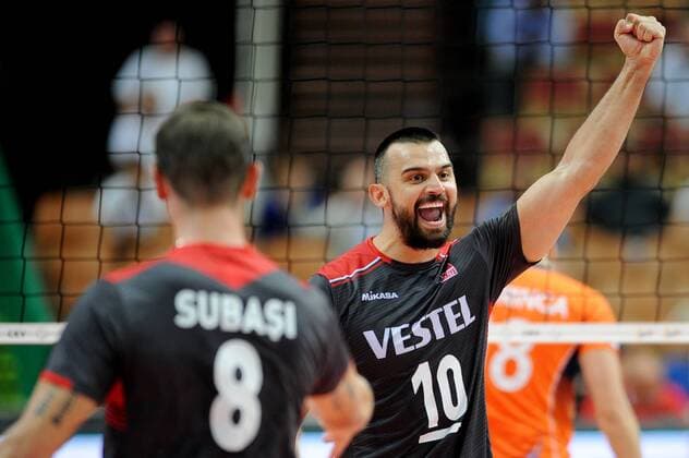 2017.08.25 Katowice Siatkowka mezczyzn Lotto Mistrzostwa Europy 2017 Lotto Eurovolley 2017 - Holandia - Turcja N z EKSI Arslan (c) Foto Rafal Rusek PressFocus NEWSPIX.PL 2017.08.25 Katowice European Men s Volleyball Championships 2017 Netherlands - Turkey EKSI Arslan (c) Credit: Rafal Rusek PressFocus --- Newspix.pl  20170825PF_RR145