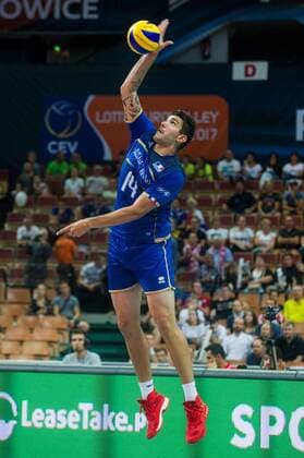 2017.08.25 KATOWICE CEV MISTRZOSTWA EUROPY W PILCE SIATKOWEJ MEZCZYZN LOTTO EUROVOLLEY POLAND 2017 FRANCJA - BELGIA NZ NICOLAS LE GOFF FOT LUKASZ KRAJEWSKI FOKUSMEDIA NEWSPIX.PL Men s volleyball. European Championship EM Europameisterschaft Poland 2017 FRANCE vs BELGIUM --- Newspix.pl  CRAJU250817_219