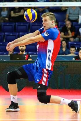 August 25, 2017 - Szczecin, Poland - Donovan Dzavoronok (CZE) during Volleyball European Championships Poland 2017 match Czech Republic and Slovakia on 25 August 2017 in Szczecin, Poland. Czech Republic v Slovakia - Volleyball European Championships  - ZUMAn230 20170825_zaa_n230_354 Copyright: xFotoxOlimpikx