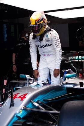 26th August 2017, Circuit de Spa-Francorchamps, Belgium; Belgium Grand Prix, Qualifying Session; Lewis HAMILTON from Great Britain of Mercedes-AMG-Petronas Formula One Team,Mercedes F1 M08 Hybrid, EQ Power+ before the FP3 session xEricxAlonsox  ActionPlus11920828