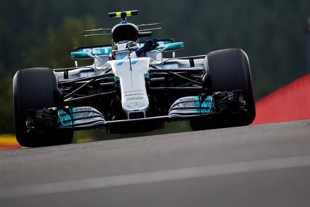 26th August 2017, Circuit de Spa-Francorchamps, Belgium; Belgium Grand Prix, Qualifying Session; Valtteri BOTTAS from Finland of Mercedes-AMG-Petronas Formula One Team, Mercedes F1 M08 Hybrid, EQ Power+ entering to the pit lane xEricxAlonsox  ActionPlus11920837